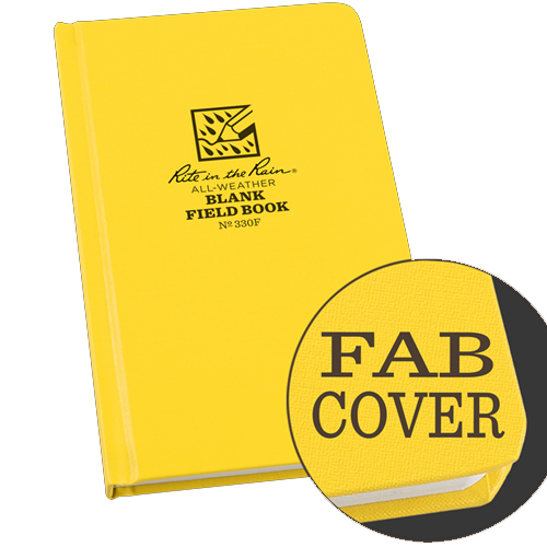 RITR/330F/BOUND BOOK - FABRIKOID COVER - BLANK/4 3/4&quot; x 7 1/2&quot;/하드커버북/방수수첩/방수노트/방수/수첩/완전방수/아웃도어수첩/RITE IN THE RAIN