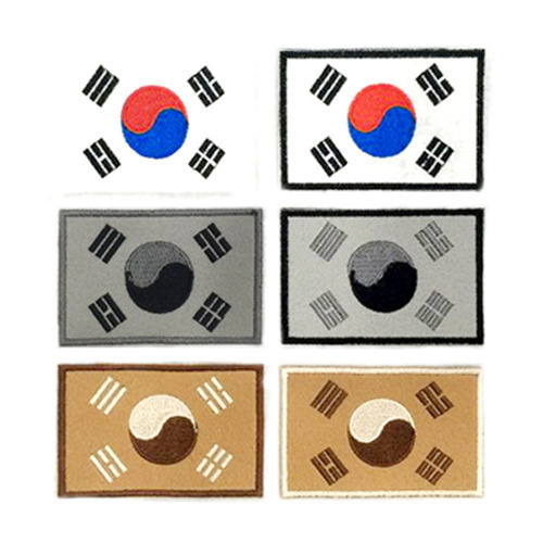컬러 태극기 패치 - color  Korean flag Patch