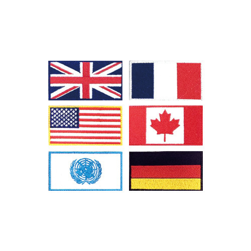 세계국기 (영국 미국 캐나다 프랑스 독일 UN) 패치 - World flag Patch